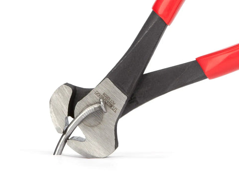 8 Inch End Cutting Pliers For Nails Screws Wires And Staples With Induction Hardened Blades And Overhanging Jaws Flush Rivet