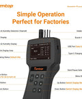 Top Notch Handheld Particle Counter Featuring Pm1 Pm25 Pm10 Air Quality Monitoring And Iso Certified Aerosol Detection Bringing Spot On Accuracy To Cleanrooms Labs And Medical Facilities Daily user interface displaying features and settings.