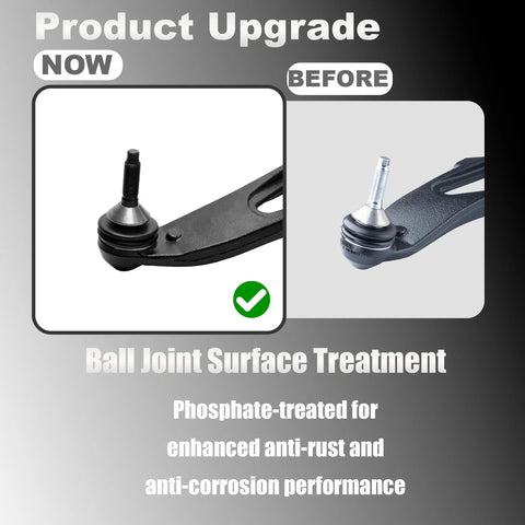 Front Lower Control Arms With Greasable Ball Joints For Ford Explorer 2011-2019 And Police Interceptor Utility 2013-2019 comparison