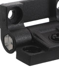 Close-up of a 90 Degree Adjustable Plastic Cabinet Hinge Set For Kitchen, Bathroom, And Office Doors With Friction Torque Positioning