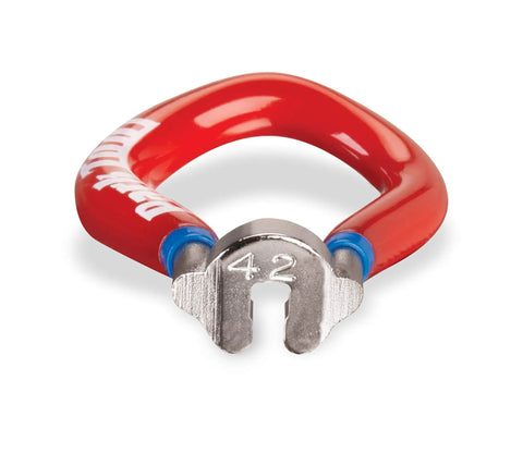 Four Sided Spoke Wrench For Nipples 3.23 Millimeter 0.13 Inch Red Wheel Truing Tool Heavy Duty Alloy Handle Prevents Slipping