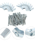 Heavy Duty Zinc Plated Steel Toggle Bolt And Wing Nut Kit For Secure Drywall Mounting, Easy Install, High Load Capacity, 60 Pack For Wall Brackets, Shelves, TVs, And Microwave Mounts, zinc-plated toggle bolts and wing nuts set
