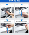 Instructions for PVP NVP Car Touch Up Paint Kit With Exact OEM Color Match For Dodge Vehicles Scratch Repair And Rust Prevention