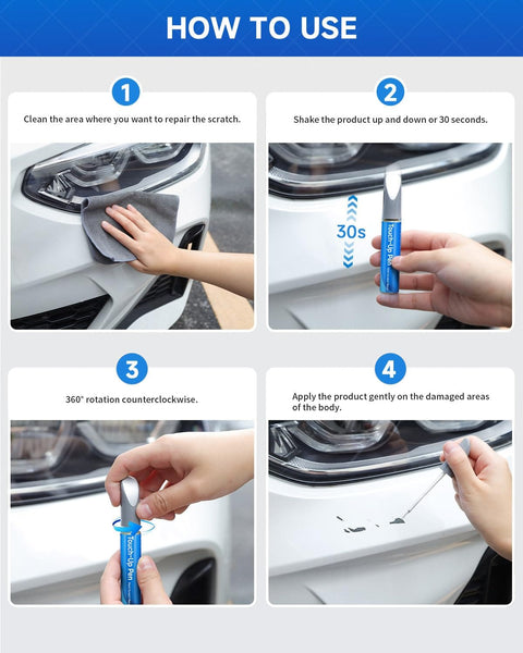 Instructions for PVP NVP Car Touch Up Paint Kit With Exact OEM Color Match For Dodge Vehicles Scratch Repair And Rust Prevention