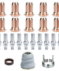 23Pcs Plasma Cutter Torch Consumables Set Replacement Parts For PT60 IPT60 PT40 IPT40 Electrodes And Nozzles 1.0mm 0.039in displayed.