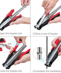Manual Hog Ring Plier Kit 2500 Galvanized Steel Hog Rings assembly steps