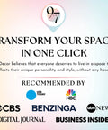 Transform your space with 97 Decor; featured on CBS, NBC, ABC News, USA Today, Digital Journal, Benzinga, Business Insider.