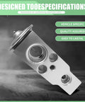 Universal AC Expansion Valve For Most Cars And SUVs, Durable Silver, High And Low Temperature Resistant, Efficiency Improvement