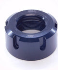Dead Set Tough ER32 Collet Nut And Locknut Assembly For Heavy Duty Clamping Tool Holders Featuring No Sweat CNC Setup, close-up view.
