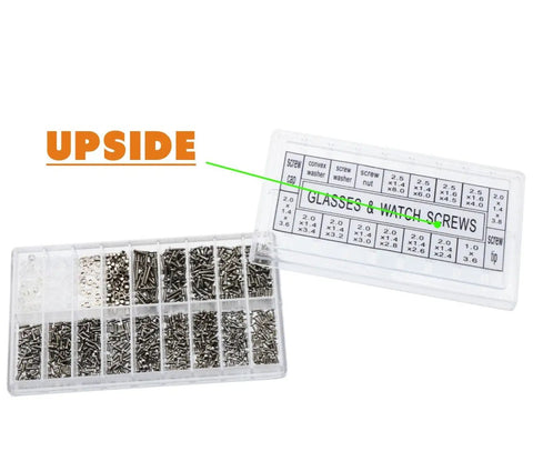 Micro Eyeglass And Sunglass Repair Screws Kit With Nuts, Stainless Steel Tiny Screws Assortment for Spectacles and Watches