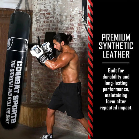 Built Different 100lb Heavy Bag With Killer Synthetic Leather Cover And Heavy Duty Hanging Chain For Secure Mounting Before Tough Muay Thai Kickboxing Mma Gym Training Sessions