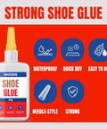 Heavy Duty Shoe Glue Crystal Clear Fast Dry Bond For Sneakers Boots Heels Crocs And More Strong Flexible Repairs Water Resistant