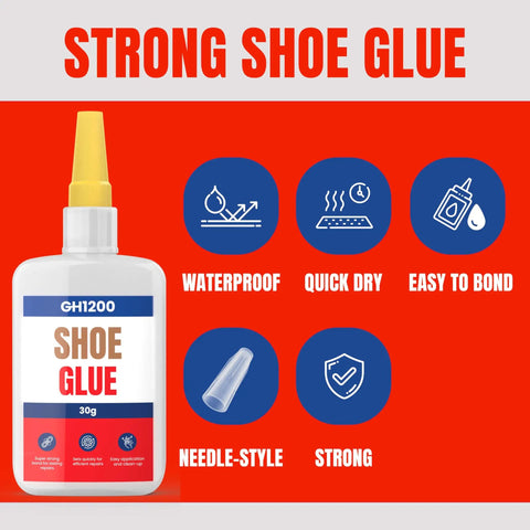 Heavy Duty Shoe Glue Crystal Clear Fast Dry Bond For Sneakers Boots Heels Crocs And More Strong Flexible Repairs Water Resistant