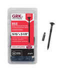 Heavy Duty 5/16 X 3 1/8 Inch Rugged Structural Screws In Matte Black, 25 Piece Bundle with T30 bit and packaging.