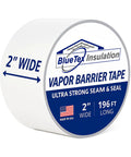 2 Inch By 196 Feet Long White Vapor Barrier Tape For Garage Door Sealing And Crawlspace Upgrades Heavy Duty Moisture Stopper