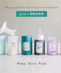 Ultra Wide Neck Glass Breast Milk Storage Bottles For Pumping And Feeding Bpa Free Silicone Caps Fit Most Pumps Aspen White Pair For Busy Mommas Keeping Fresh Stashes On Deck shown with different designs.
