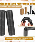 Thickened foam furniture leg protectors suitable for all furniture types, designed to prevent stubbed toes.