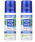 Two bottles of Fragrance Free Liquid Roll On Deodorant, Paraben Free and Aluminum Chlorohydrate Free, 3 oz each, blue caps