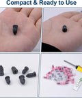 70 Piece Tire Repair Kit With Dual Size Rubber Nails For Car Truck Motorcycle And Tractor Punctures DIY Self Service Vacuum Spiral Screws