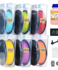 3D Printer Filament Storage Box Set With 6 DIY Filament Containers, Sealing And Moisture Protection, portable case with accessories