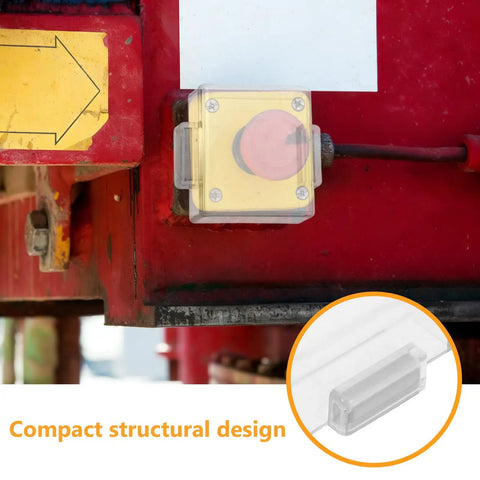 Push Button Switch Cover For Industrial Control Panels Pro Grade Water Resistant Plastic Safety Cap on red panel button