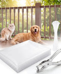 Gotta Keep Your Little Ones Safe With This Hella Clear Banister Guard And Pet Barrier For Balconies Stairs And Windows with zip ties and a punch tool.