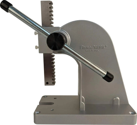 Heavy Duty Precision PanaPress 502 Benchtop Press With Reversible Ram, 500 Lb Capacity, 0.75 Inch Square Ram, 8 Inch Arm
