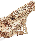 Mechanical Hurdy Gurdy Wooden Puzzle Kit For Adults Build Your Own 3D Medieval Music Instrument And Play Real Melodies With Spring Loaded Keys A Fun Brain Teaser Hobby Set, wooden 292-piece model