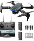 1080P Dual HD Camera FPV Quadcopter for Adults and Beginners with controller, WiFi live video, and accessories displayed.