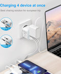 All In One Universal Travel Adapter With USB C And USB A Ports, Worldwide Compatibility For USA, Europe, UK, Australia And Over 150 Countries