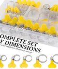 Stainless Steel Hose Clamps Kit 8-29mm Adjustable Thumb Screw Pipe Clamps with storage box, multiple sizes, 30 pieces