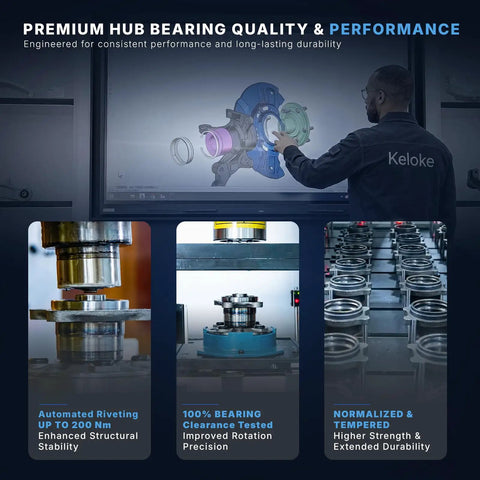 Premium hub bearing quality and performance features for No Sweat Steering Knuckle And Wheel Bearing Hub Assembly.
