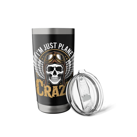 Insulated Stainless Steel Tumbler For Aviation Lovers Flight Deck Vibe Drinkware Cup Perfect For Pilots And Glider Fans Keeps Drinks Cold Or Hot