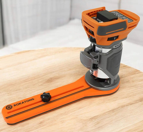 Circle Jig For Trim Routers Precise Circular Cutouts From 1.6 In To 37 In Adjustable Radius Works With Ridgid and Ryobi routers