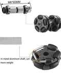 Omni direction wheels for Brompton bike with bearings, M6 screws, and durable shaft, designed for 10kg load and versatile movement.
