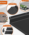 17x8 Inch Large Slatwall Shelves Set Of 2 Built To Last Heavy Duty Metal Slat Wall Display Shelves For Slat Wall Panels