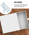 4 Pcs Drawer Slides And Rollers Set For Smooth Gliding Cabinets Kitchen And Desk Drawers Easy Opening Silent Glide No Jam