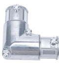 Rock Solid 3/4 Inch EMT Conduit Fitting Inside Corner Pull Elbow 90 Degree Bend silver zinc material for seamless electrical runs.