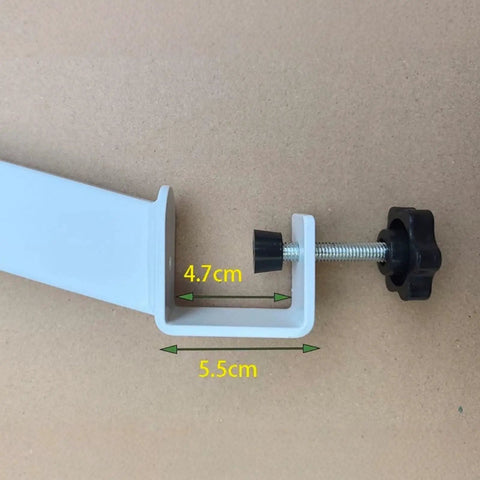 Height Adjustable Desk Leg For Desk Heightening And Organization, Portable Reading Stand Support with adjustable clamp detail