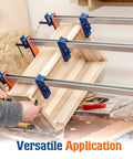 4 Pack 24 Inch Parallel Clamps For Woodworking DIY Furniture Assembly And Craft Projects Lightweight Aluminum F Clamps Built Tough For Precision Clamping Perfect For Cabinets Desks And Craft Tables, clamping wood panel