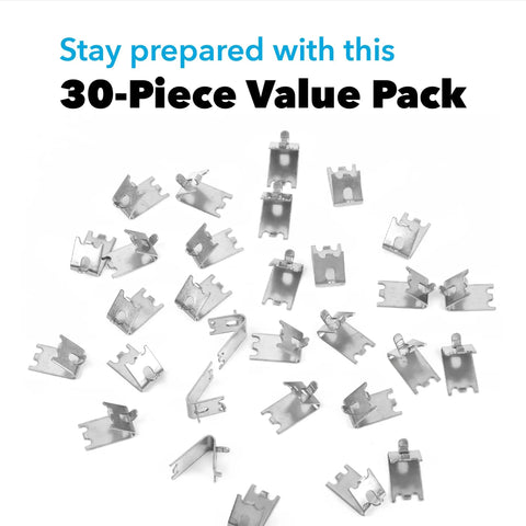 30 Pack Heavy Duty Commercial Freezer Shelf Clips That Fit True And Other Commercial Refrigerators Stainless Steel Model 7122