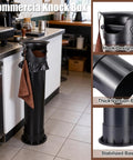 18L Coffee Knock Box For Coffee Shops, Bars And Home, Floor Standing Commercial Espresso Grounds Bin With Removable Inner Bucket