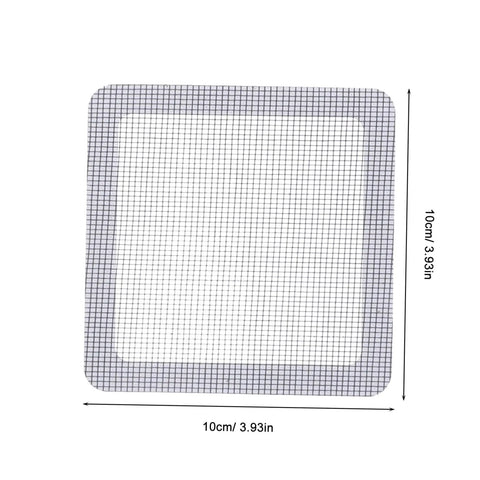 Self Adhesive Window Screen Repair Patch Kit For Quick Coverage And Strong Adhesion, 10x10cm white finish patch