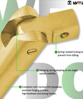 Close-up of Heavy Duty Aluminum Bronze Non Sparking Socket Set ratchet head with damping spring and locking ball design.