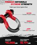 Three Quarter Inch D Ring Shackle Two Pack With Forty Five Thousand Pound Break Strength Built Tough Seven Eighth Inch Pin