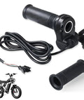 Full Twist Ebike Throttle Grip With Two Keys Waterproof 3 Pin Electric Bike Throttle Handlebar Controller and bike
