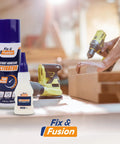CA Glue Activator Spray Quick Set Bonding Booster Pro-Grade for Wood Plastic Rubber and Granite, 6.76 Fl Oz, on workshop table.