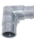 Rock Solid 3/4 Inch EMT Conduit Fitting Inside Corner Pull Elbow 90 Degree Bend made of zinc for secure electrical runs.