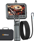 Dual Lens Articulating Borescope With Light, Ultra Thin 0.25in Probe displaying engine gears, 5ft Industrial Endoscope image