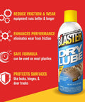 16 TDL Advanced Dry Lube With Teflon The Do It All Go To For Everyday Household Lubrication can front view with benefits listed